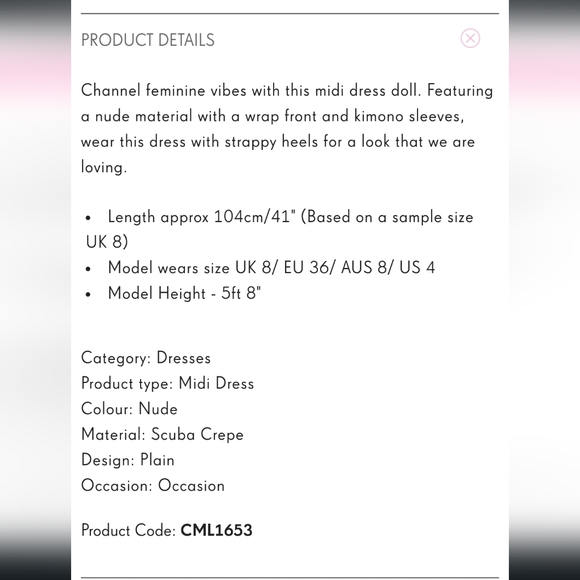 SOLD - PRETTY LITTLE THING dress - Picture 3 of 4